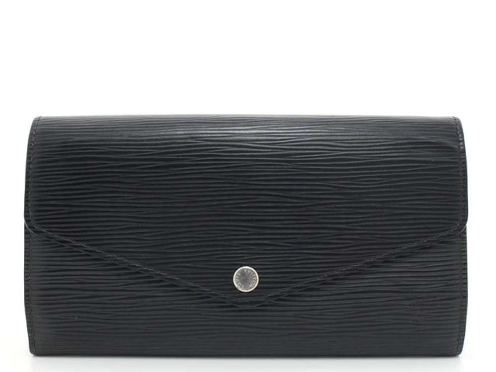 LOUIS VUITTON Portefeuille Sarah Long Wallet Epi Noir Black